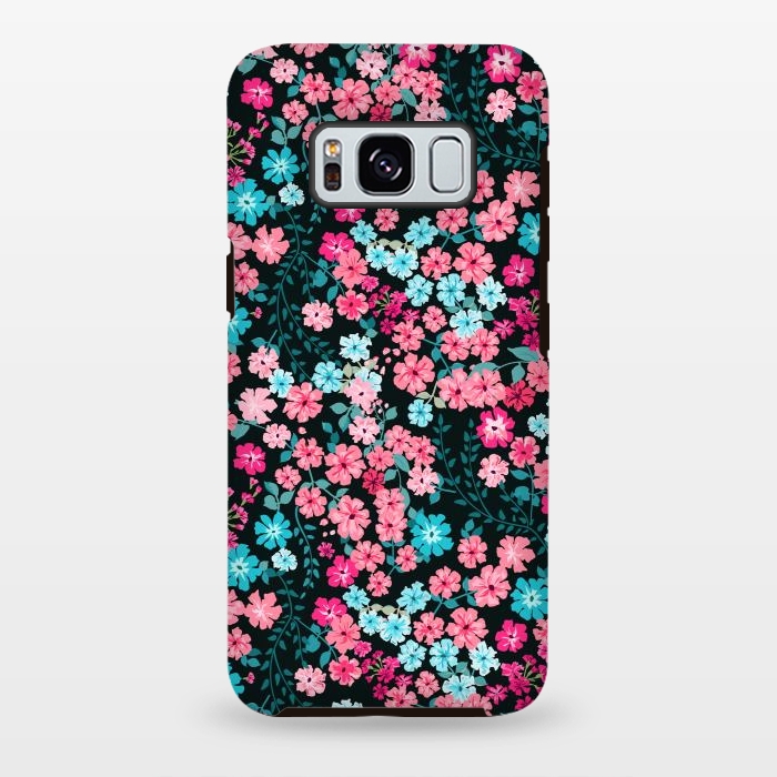 Galaxy S8 plus StrongFit Gorgeous Bright Pattern in Small Garden Flowers by ArtsCase