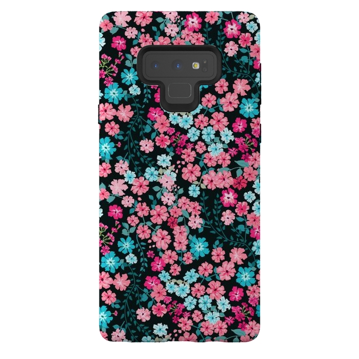 Galaxy Note 9 StrongFit Gorgeous Bright Pattern in Small Garden Flowers by ArtsCase