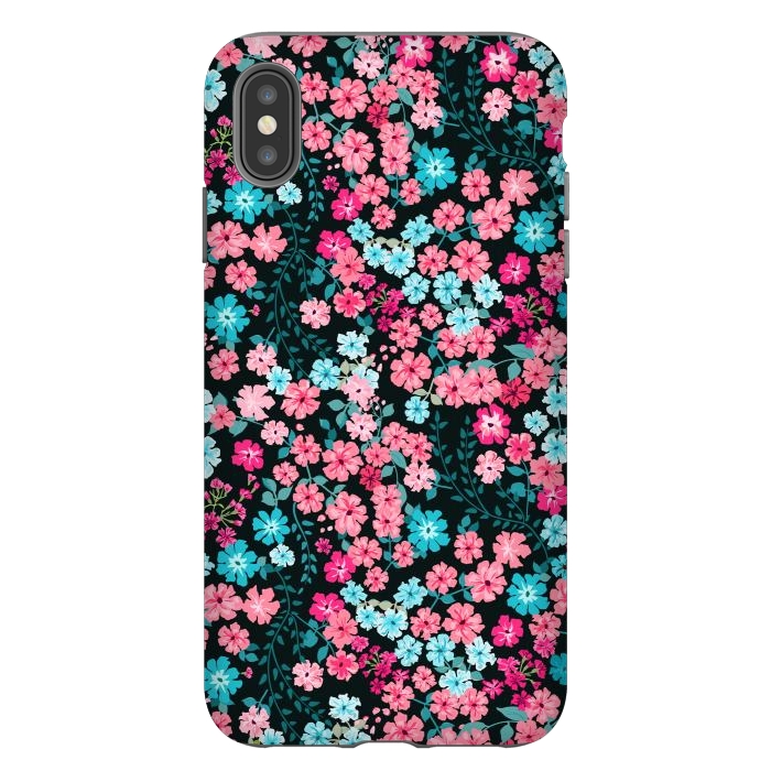 iPhone Xs Max StrongFit Gorgeous Bright Pattern in Small Garden Flowers by ArtsCase