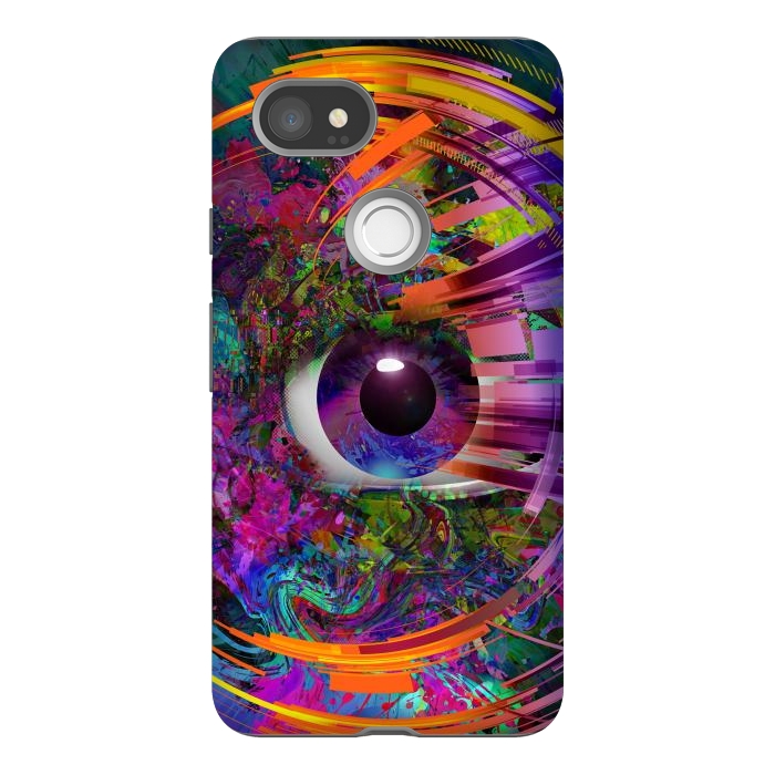 Pixel 2XL StrongFit Magic Eye Over Futuristic by ArtsCase