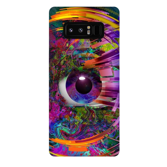 Galaxy Note 8 StrongFit Magic Eye Over Futuristic by ArtsCase
