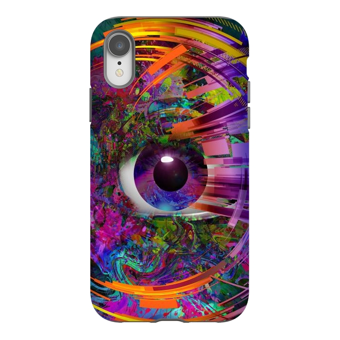 iPhone Xr StrongFit Magic Eye Over Futuristic by ArtsCase