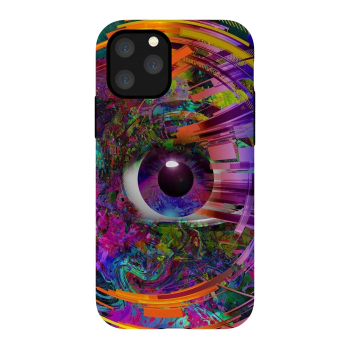 iPhone 11 Pro StrongFit Magic Eye Over Futuristic by ArtsCase