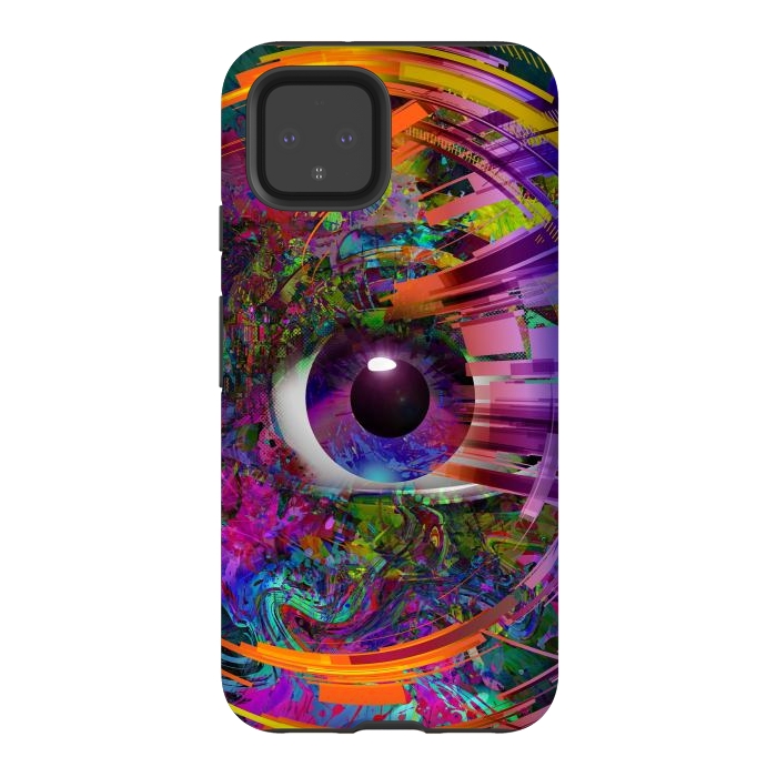Pixel 4 StrongFit Magic Eye Over Futuristic by ArtsCase
