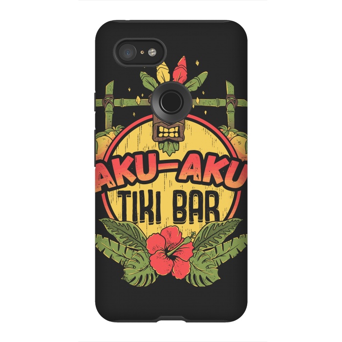 Pixel 3XL StrongFit Aku Aku - Tiki Bar by Ilustrata