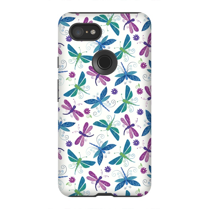 Pixel 3XL StrongFit Dragonflies by TracyLucy Designs