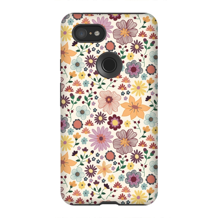 Pixel 3XL StrongFit Wild Bloom by TracyLucy Designs