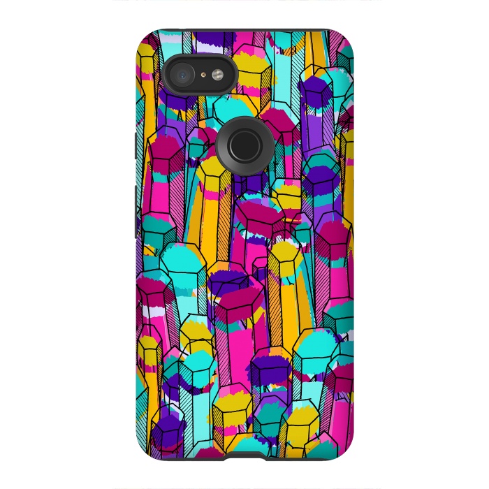 Pixel 3XL StrongFit Rock of colours 3 by Steve Wade (Swade)
