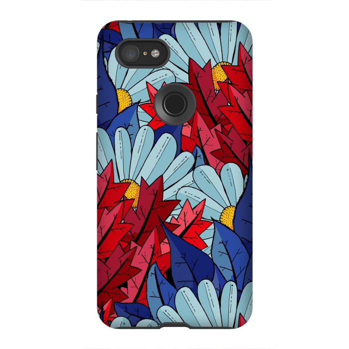 Pixel 3XL StrongFit The flowers and the leaves by Steve Wade (Swade)