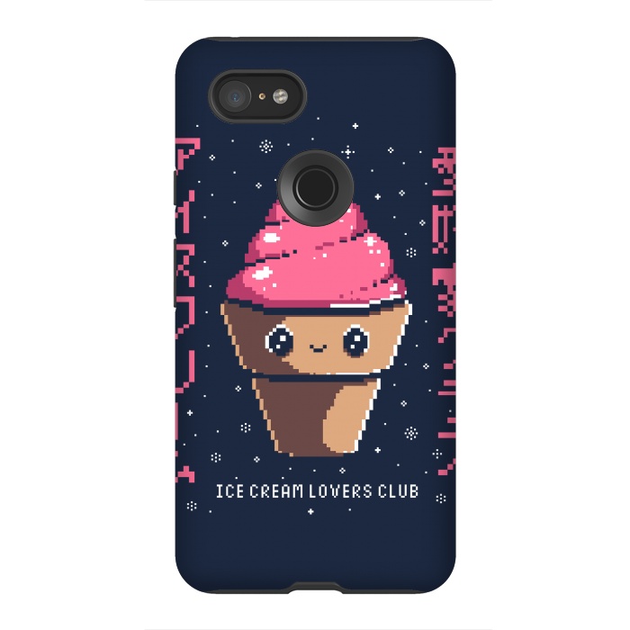 Pixel 3XL StrongFit Ice cream lovers club by Ilustrata