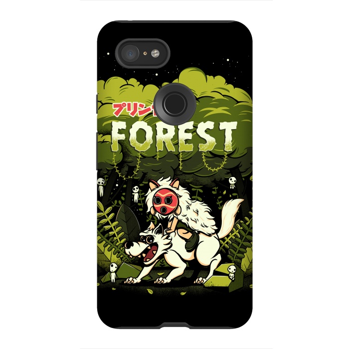 Pixel 3XL StrongFit The Forest Princess by Ilustrata