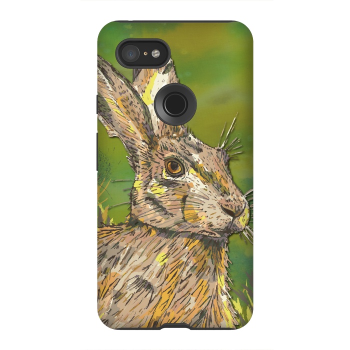 Pixel 3XL StrongFit Summer Hare by Lotti Brown