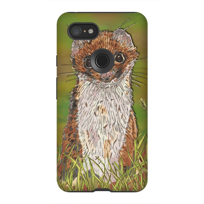 Pixel 3XL StrongFit Summer Stoat by Lotti Brown