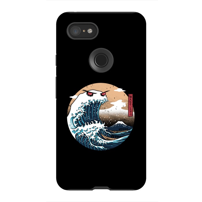 Pixel 3XL StrongFit The Great Monster of Kanagawa by Vincent Patrick Trinidad