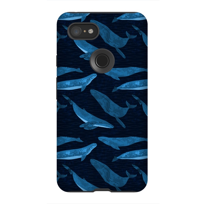 Pixel 3XL StrongFit Whales in the Deep by Noonday Design