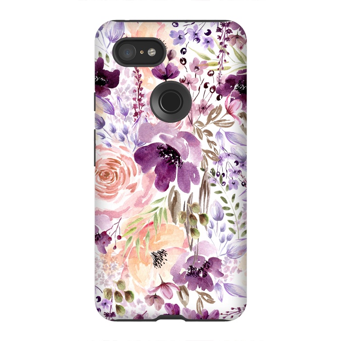 Pixel 3XL StrongFit Floral Chaos by Anis Illustration