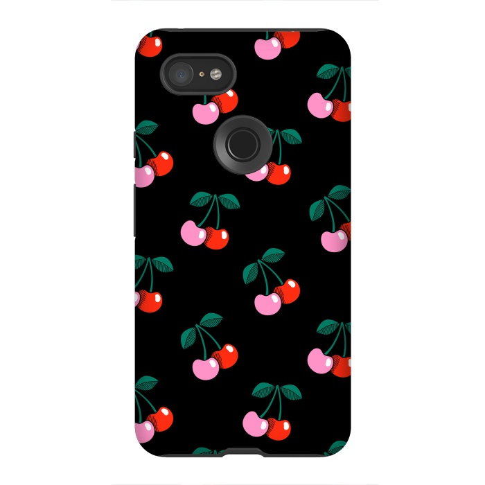 Pixel 3XL StrongFit Cherries by Laura Grant
