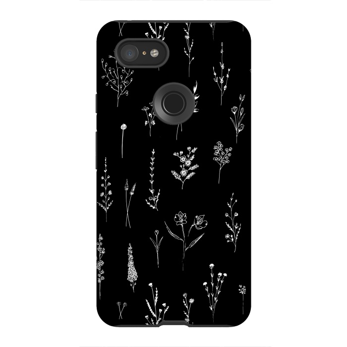 Pixel 3XL StrongFit Wildflowers Pattern by Anis Illustration