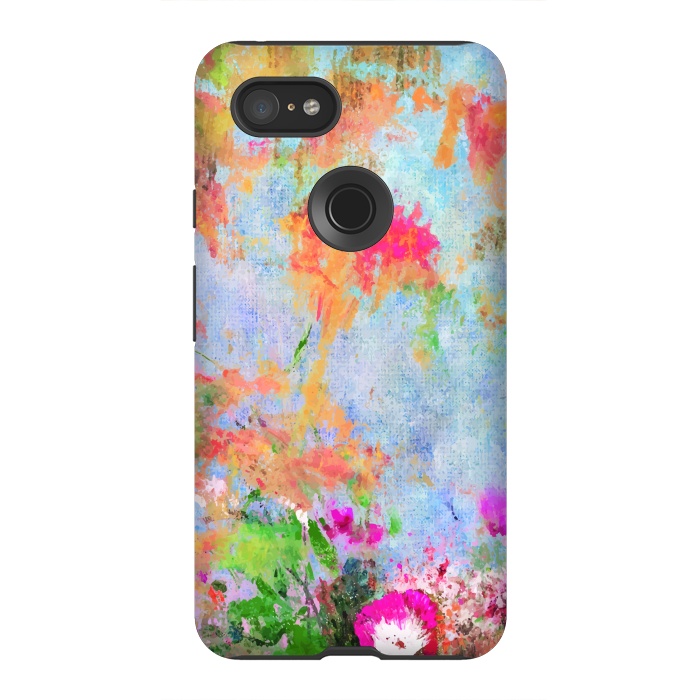 Pixel 3XL StrongFit Abstract flowers by Winston