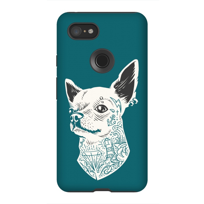 Pixel 3XL StrongFit Tattooed Chihuahua by Winston