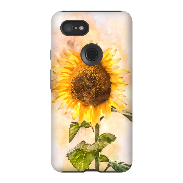 Pixel 3XL StrongFit Summer Sunflower by Creativeaxle