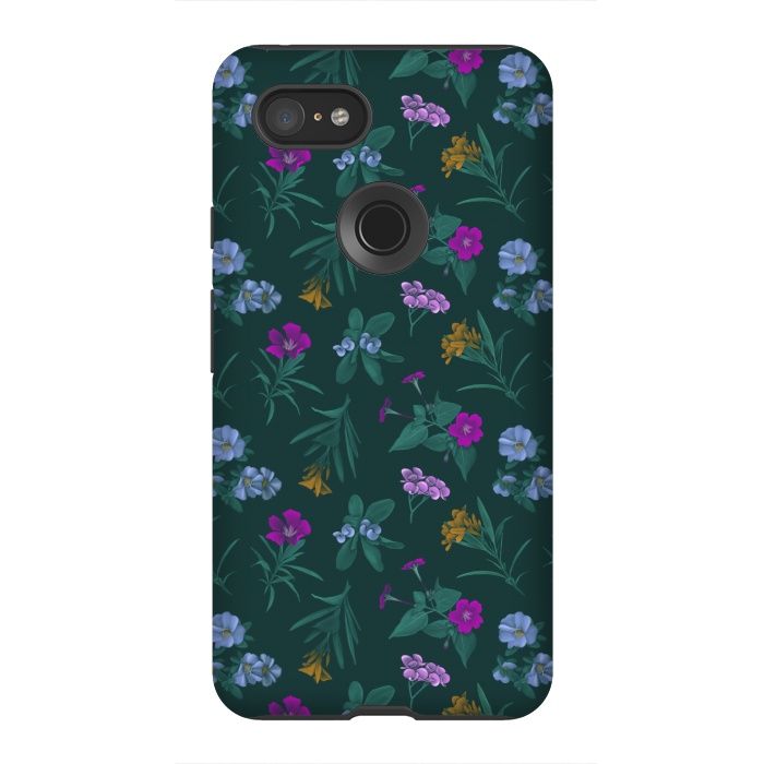 Pixel 3XL StrongFit Tropical Flowers by Tishya Oedit