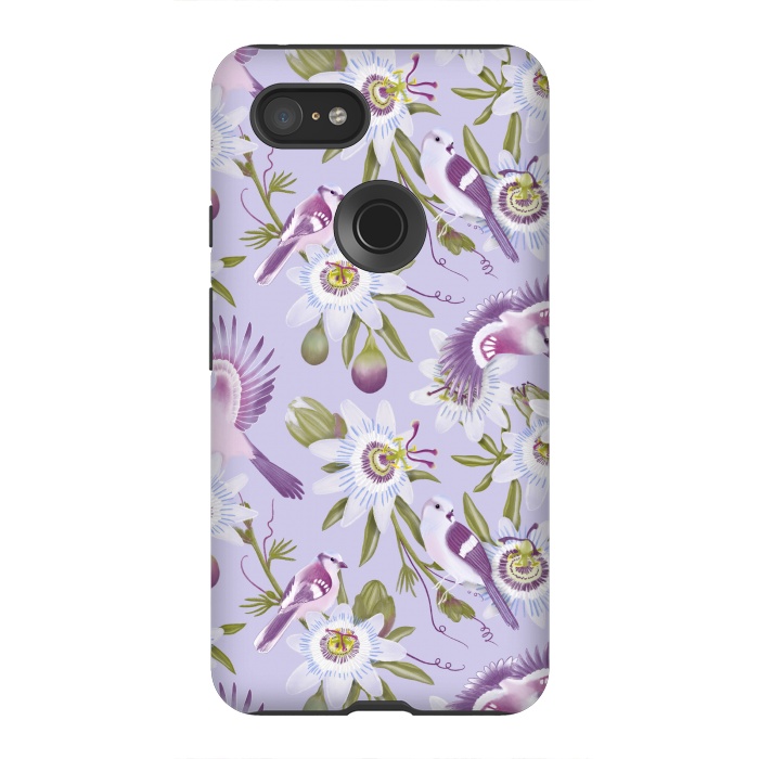 Pixel 3XL StrongFit Passion Flowers by Tishya Oedit