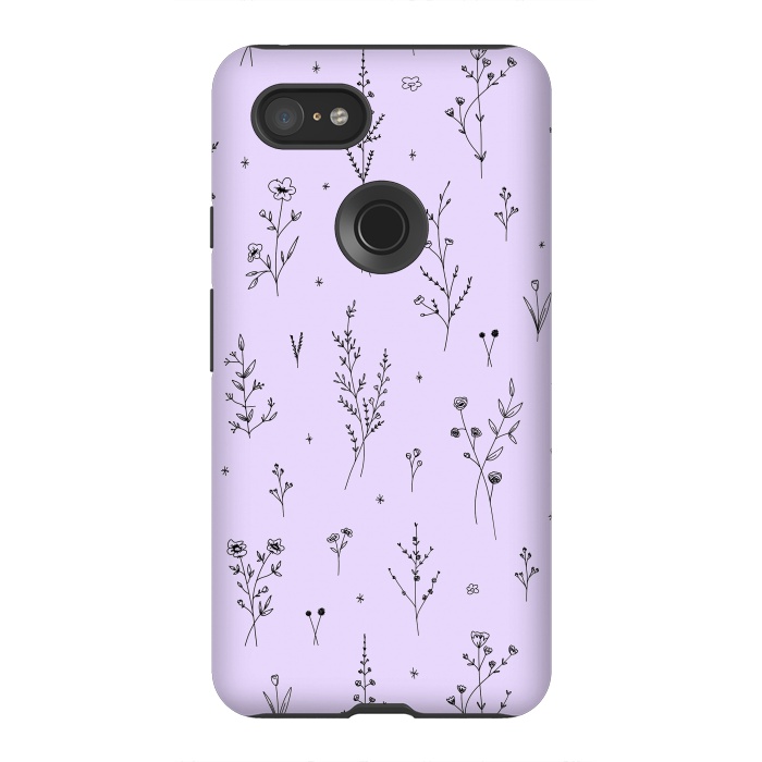 Pixel 3XL StrongFit Magic Wildflowers by Anis Illustration