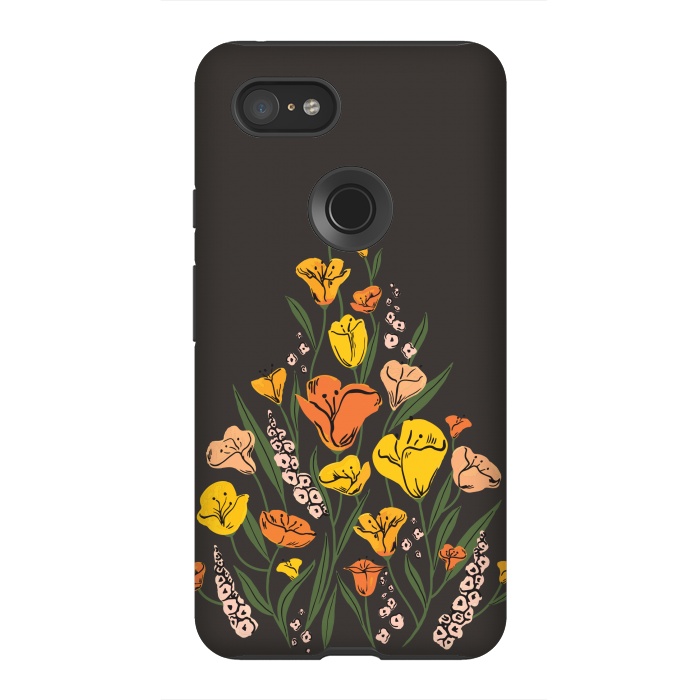 Pixel 3XL StrongFit Wild Poppies by Melissa Lee