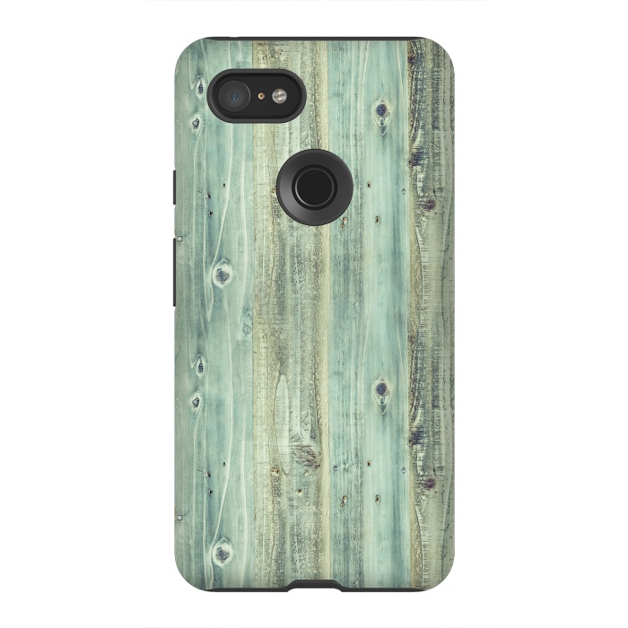 Pixel 3XL StrongFit blue wood by haroulita