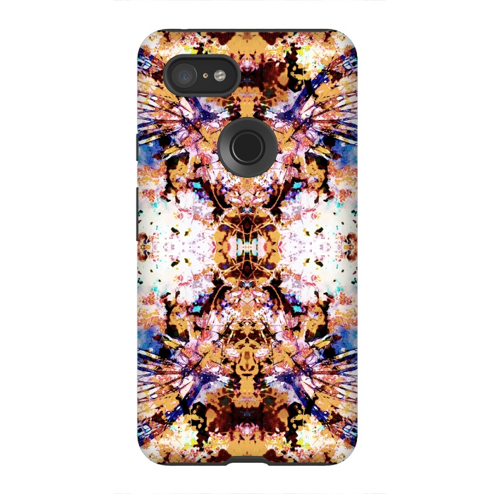 Pixel 3XL StrongFit Painted butterfly wings and flower petals by Oana 