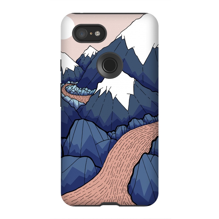 Pixel 3XL StrongFit The twisting river in the mountains by Steve Wade (Swade)