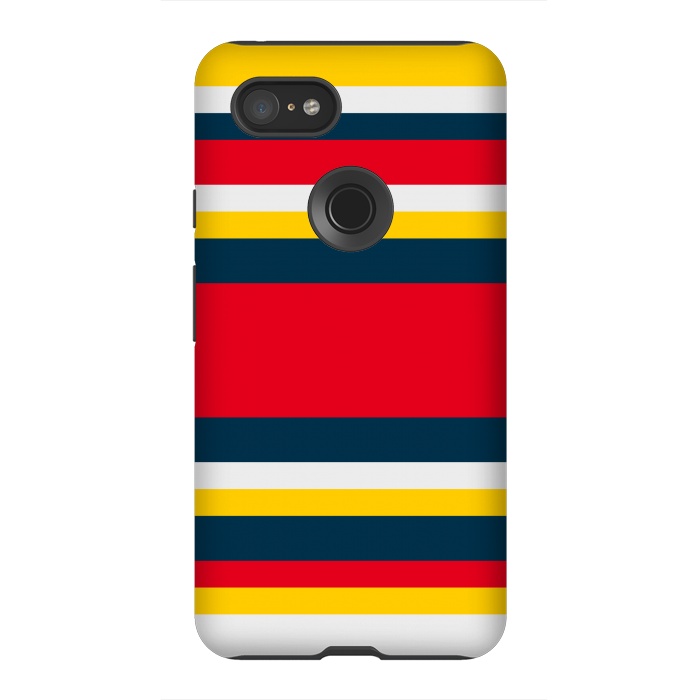 Pixel 3XL StrongFit Colorful Casual Stripes by TMSarts