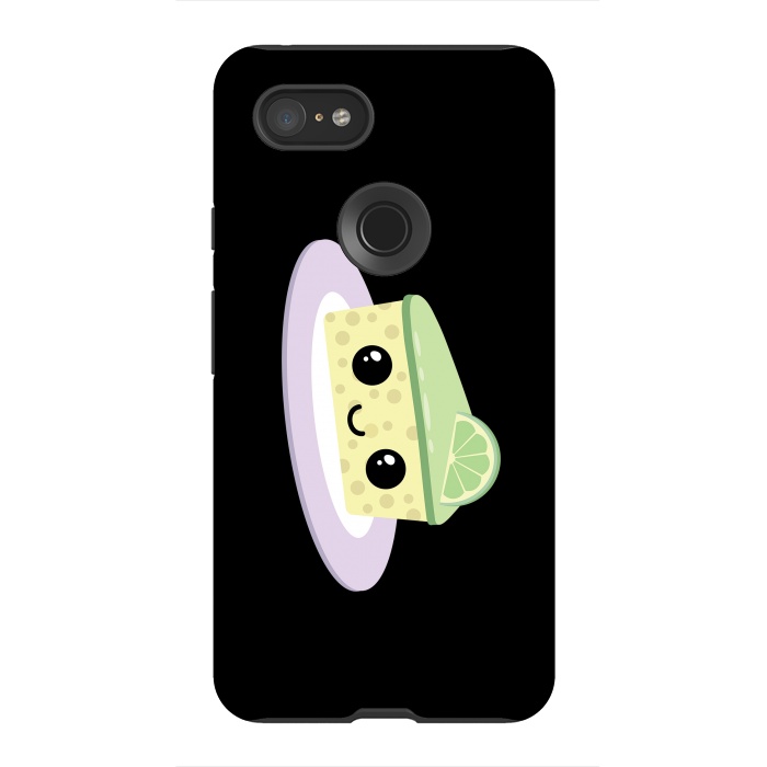 Pixel 3XL StrongFit Lime cheesecake by Laura Nagel