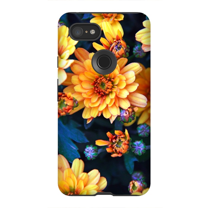 Pixel 3XL StrongFit Chrysanthemums by Winston