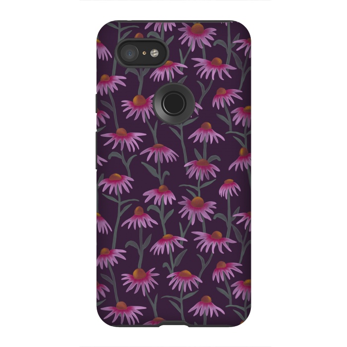 Pixel 3XL StrongFit Echinacea Flowers by Tishya Oedit