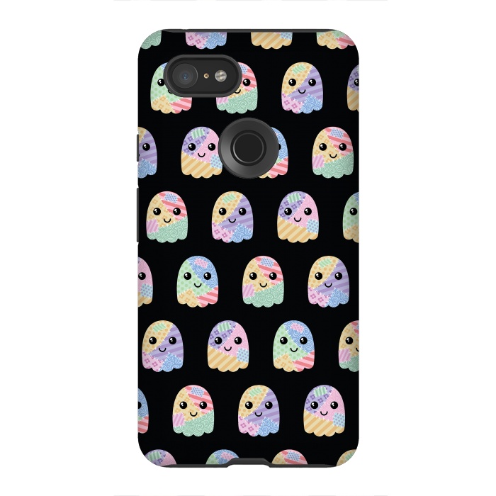 Pixel 3XL StrongFit Patchwork ghost pattern by Laura Nagel