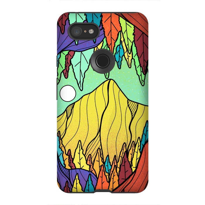 Pixel 3XL StrongFit The forest cave by Steve Wade (Swade)