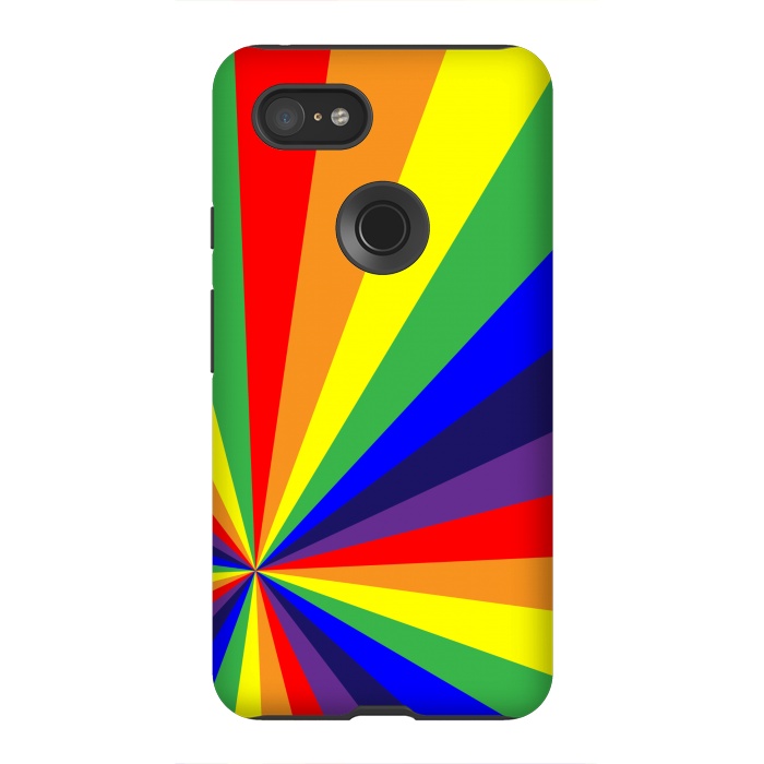 Pixel 3XL StrongFit rainbow rays by MALLIKA