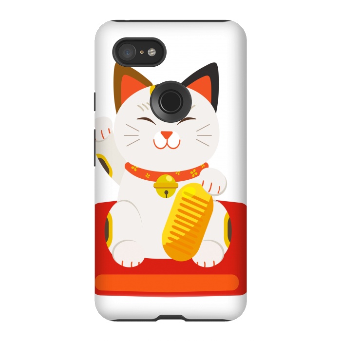 Pixel 3XL StrongFit lucky cat by haroulita