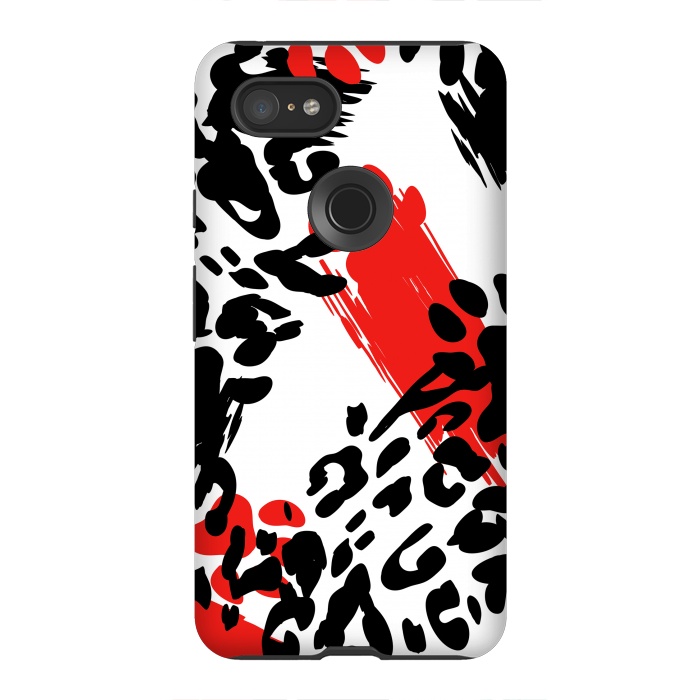 Pixel 3XL StrongFit colorful anima print by haroulita