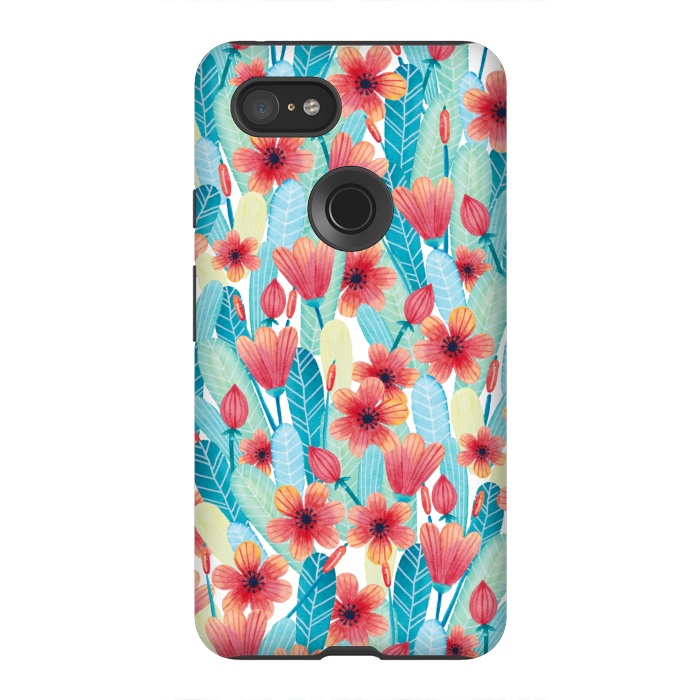 Pixel 3XL StrongFit Delightful Daisies by gingerlique