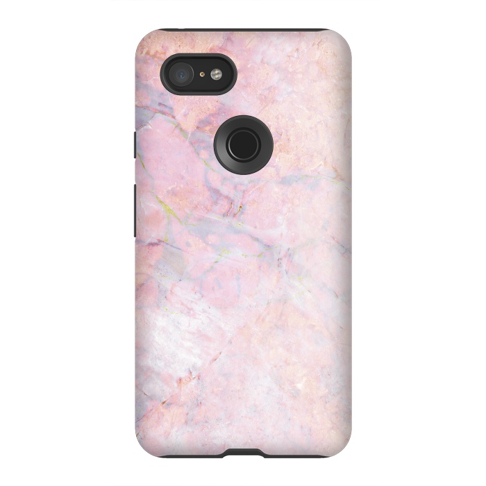 Pixel 3XL StrongFit Soft pink marble by Oana 