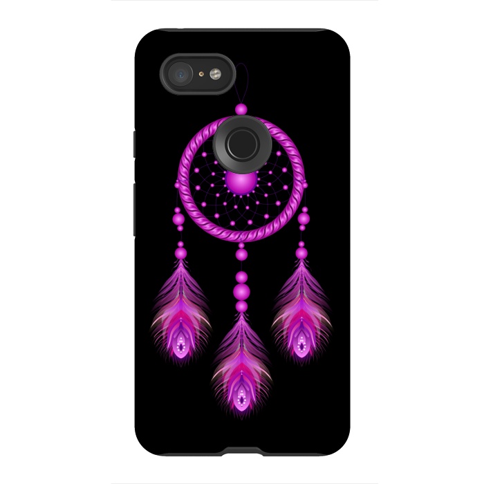 Pixel 3XL StrongFit Pink dream catcher  by Winston