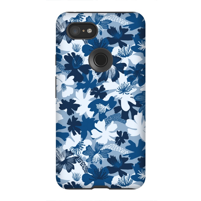 Pixel 3XL StrongFit Barely blue by Nina Leth