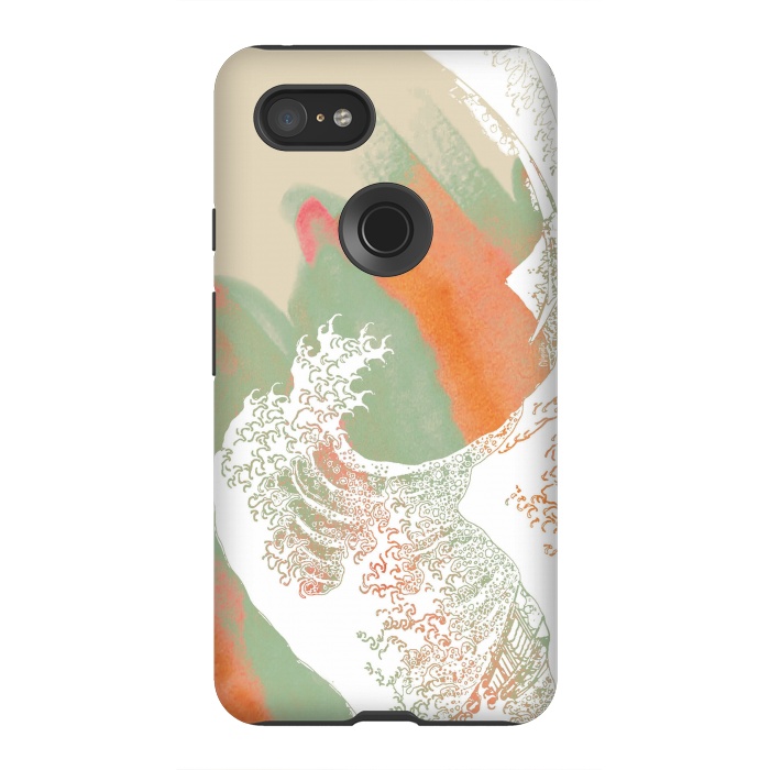 Pixel 3XL StrongFit Calm into Great Wave Paint  I by ''CVogiatzi.