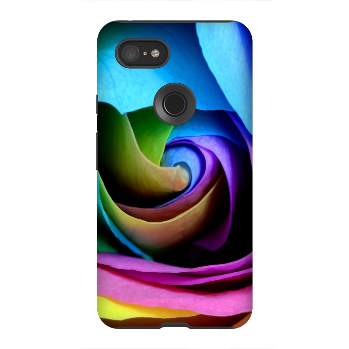 Pixel 3XL StrongFit colorful rose by haroulita