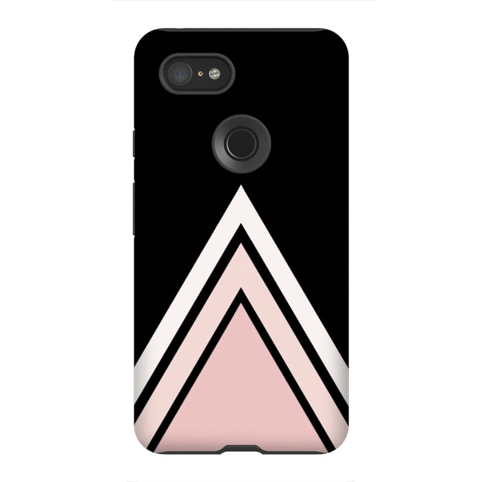 Pixel 3XL StrongFit Pink triangles by Jms