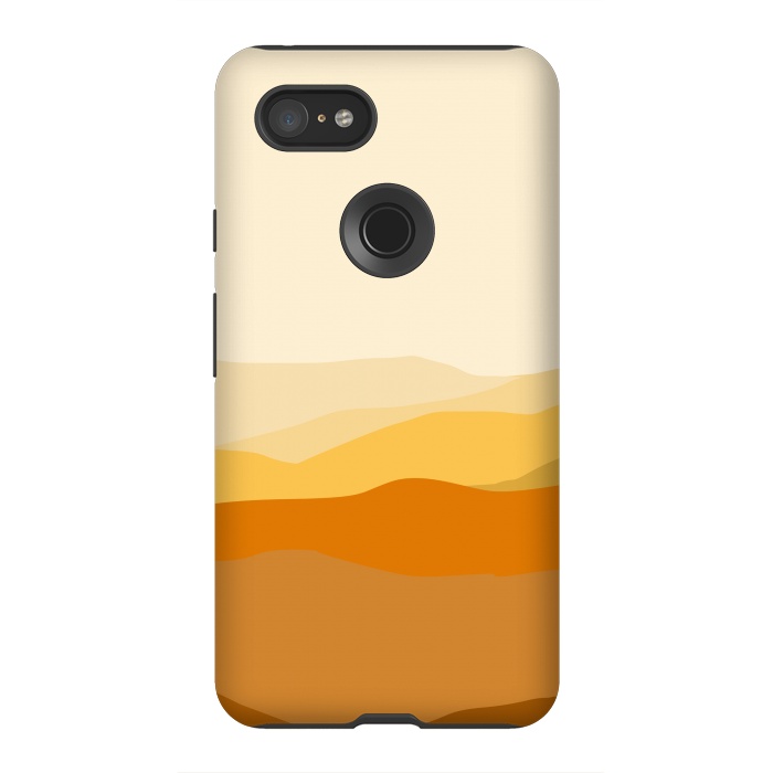 Pixel 3XL StrongFit Brown Valley by Creativeaxle