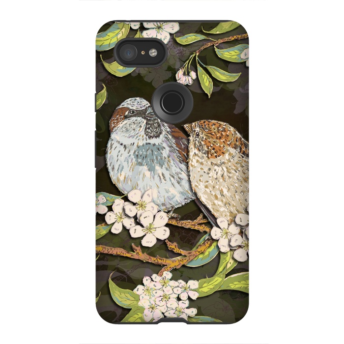 Pixel 3XL StrongFit Sweet Sparrows by Lotti Brown